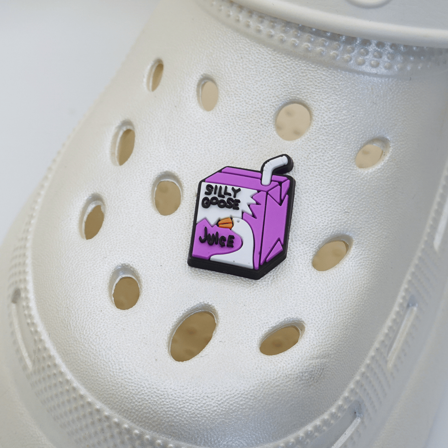 Silly Goose Juice Croc Charm