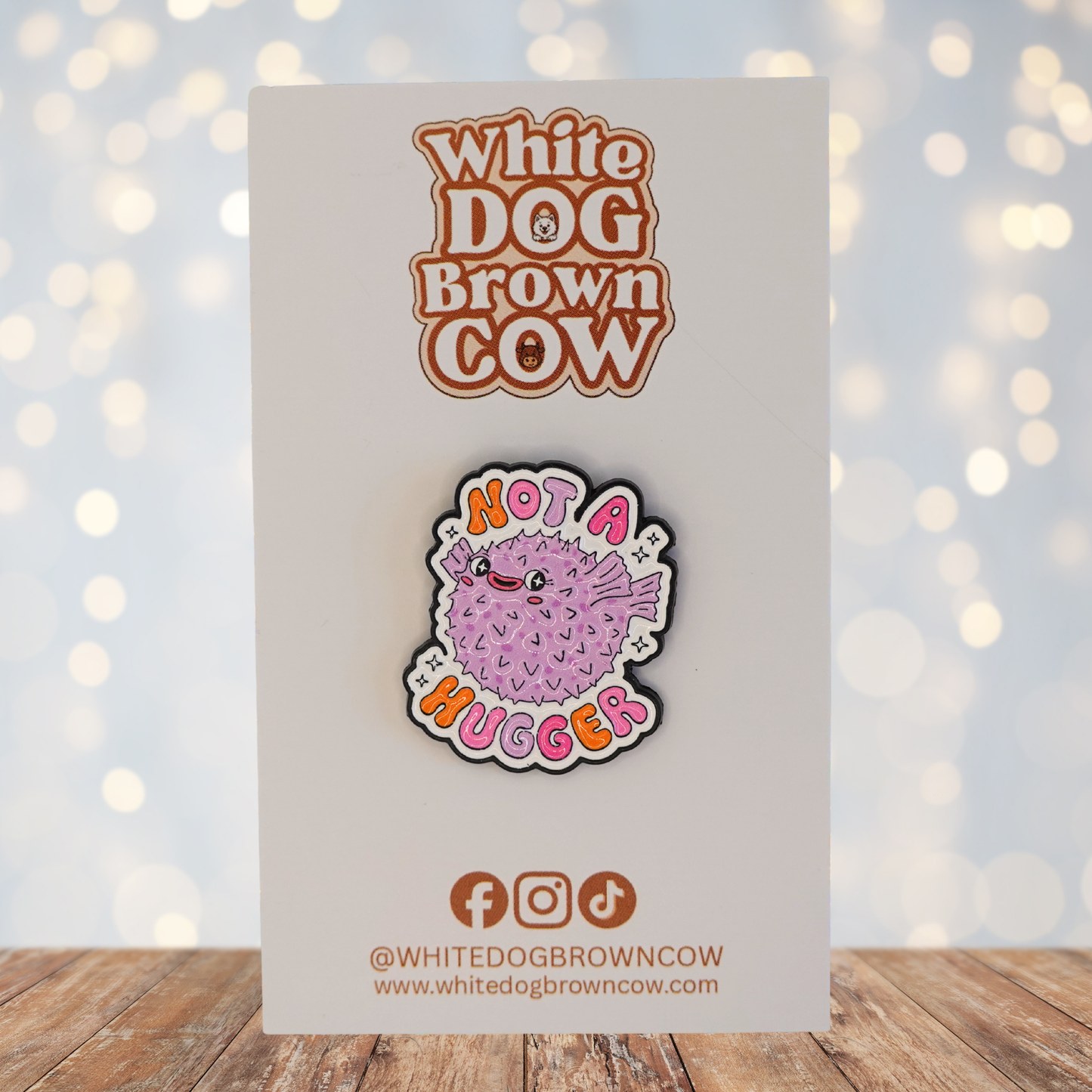 "Not A Hugger" Enamel Pin