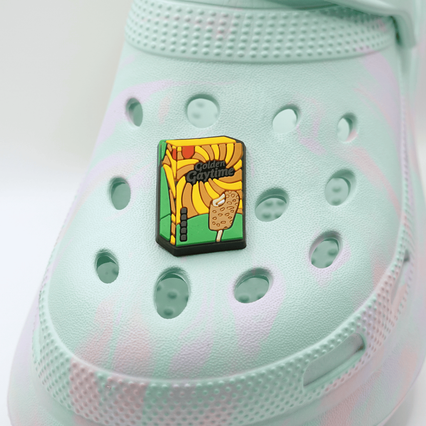 Golden Gaytime Croc Charm
