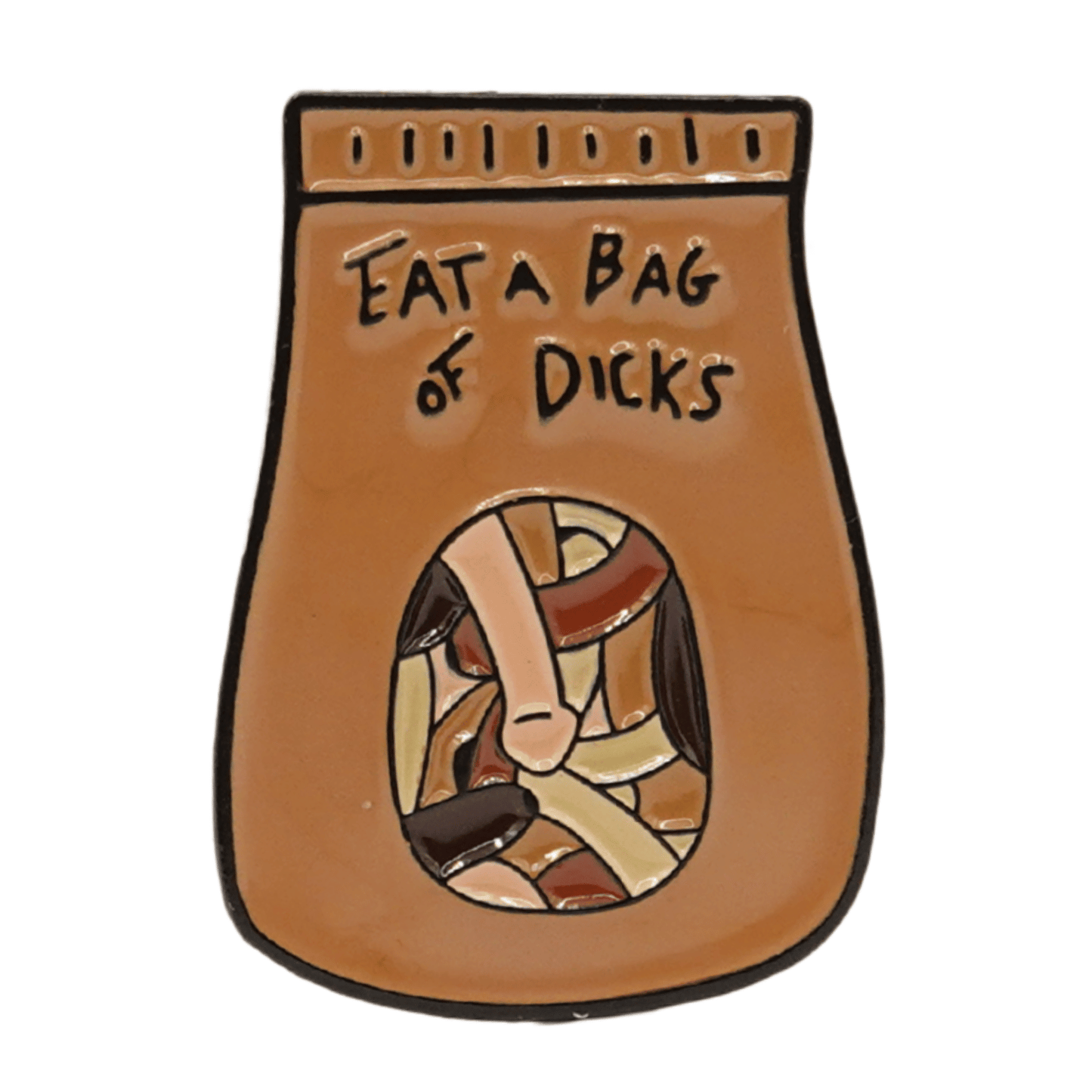 Eat A Bag Of Dicks Enamel Pin
