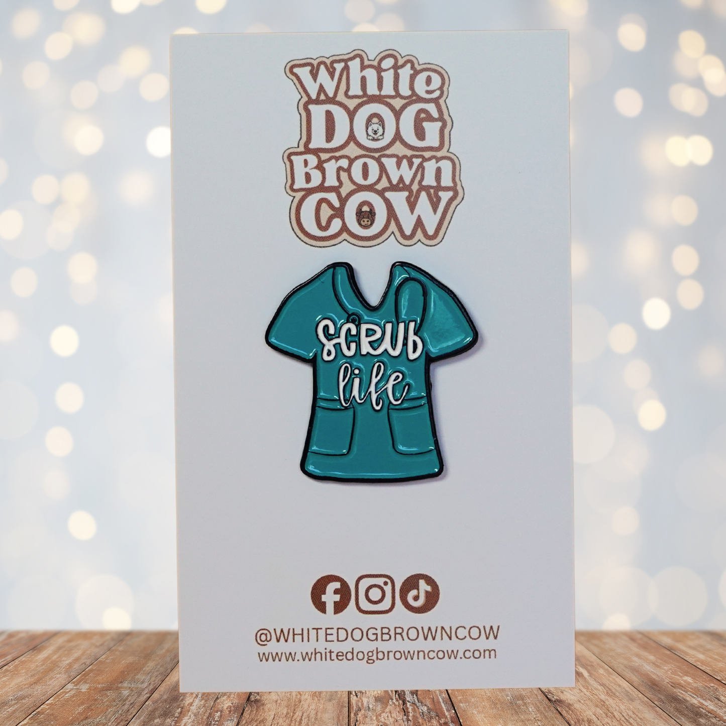 "Scrub Life" Teal Enamel Pin