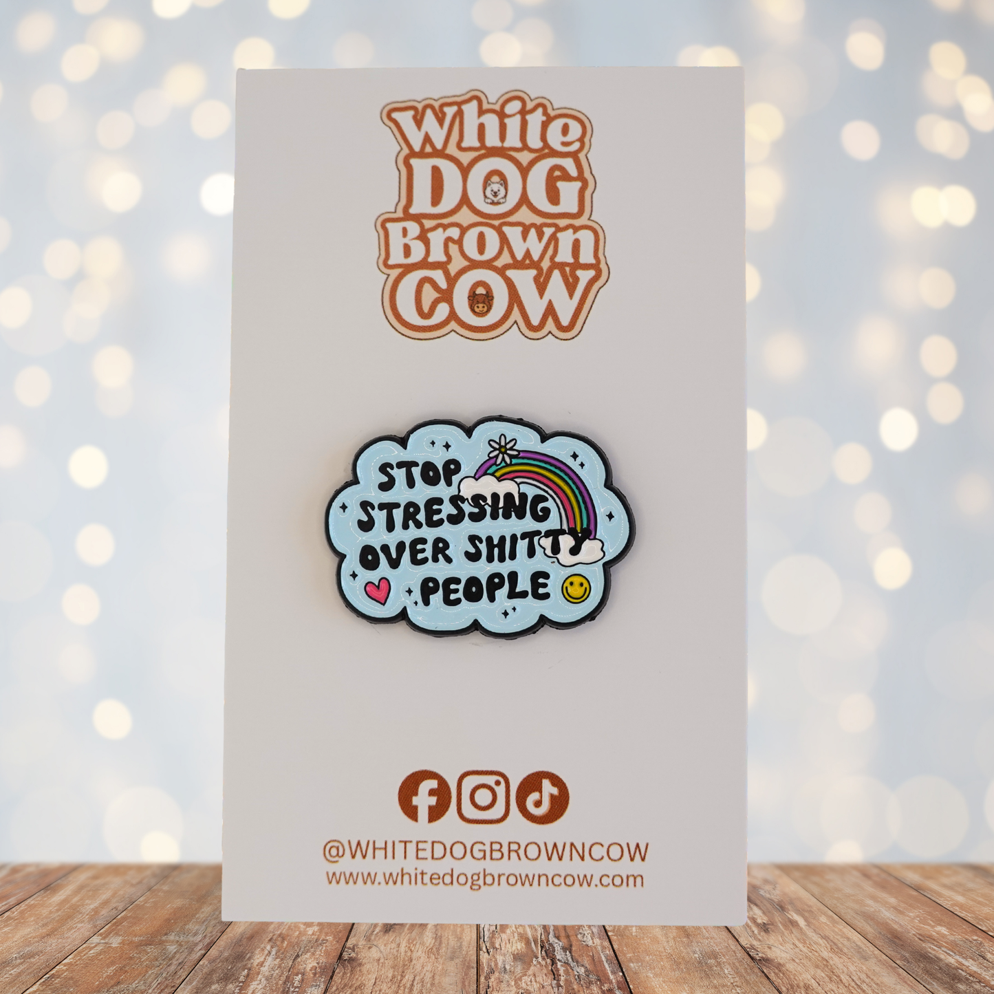 "Stop Stressing Over Shitty People" Enamel Pin