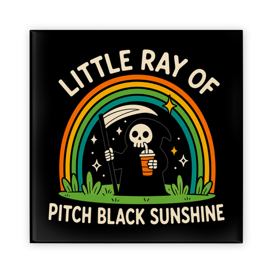 Little Ray Of Pitch Black Sunshine Magnet