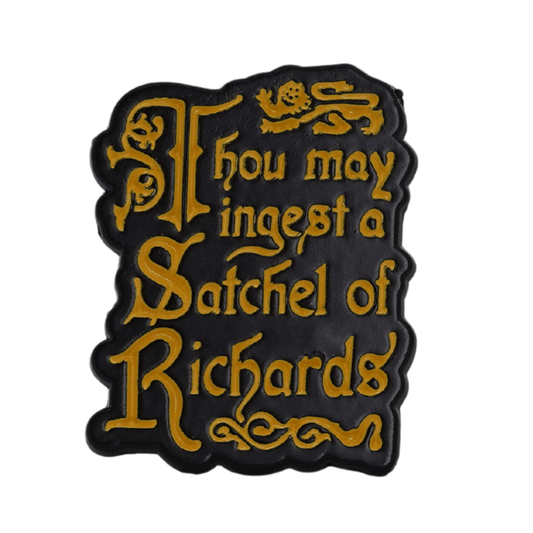Thou May Ingest A Satchel Of Richards Enamel Pin
