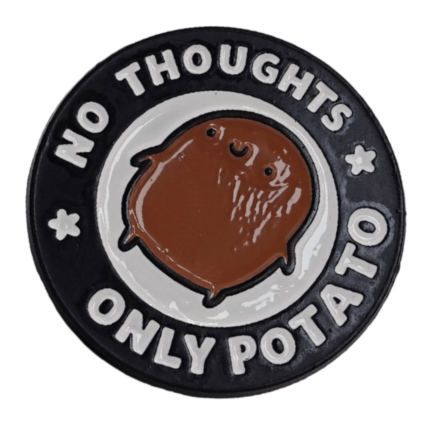 No Thoughts Only Potato Enamel Pin