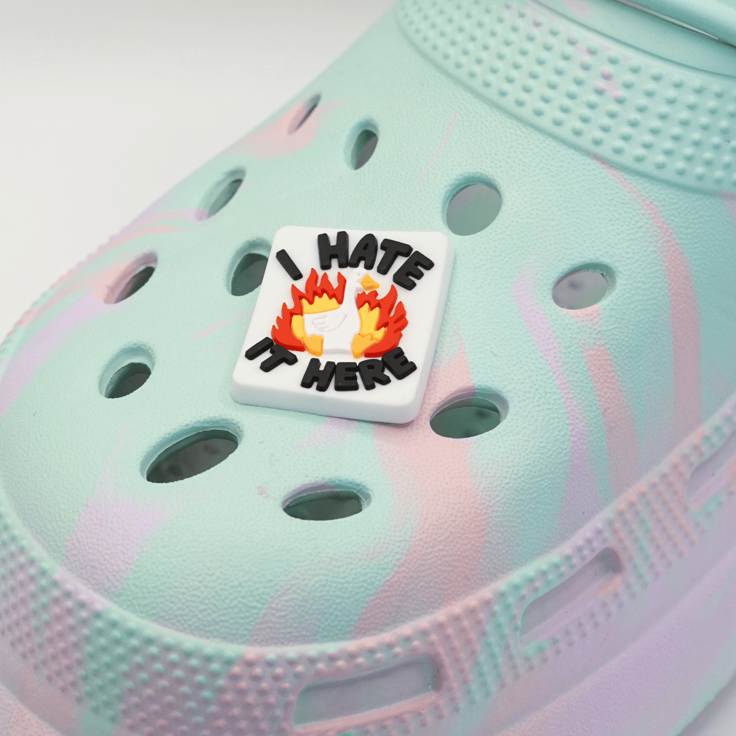 I Hate It Here Croc Charm