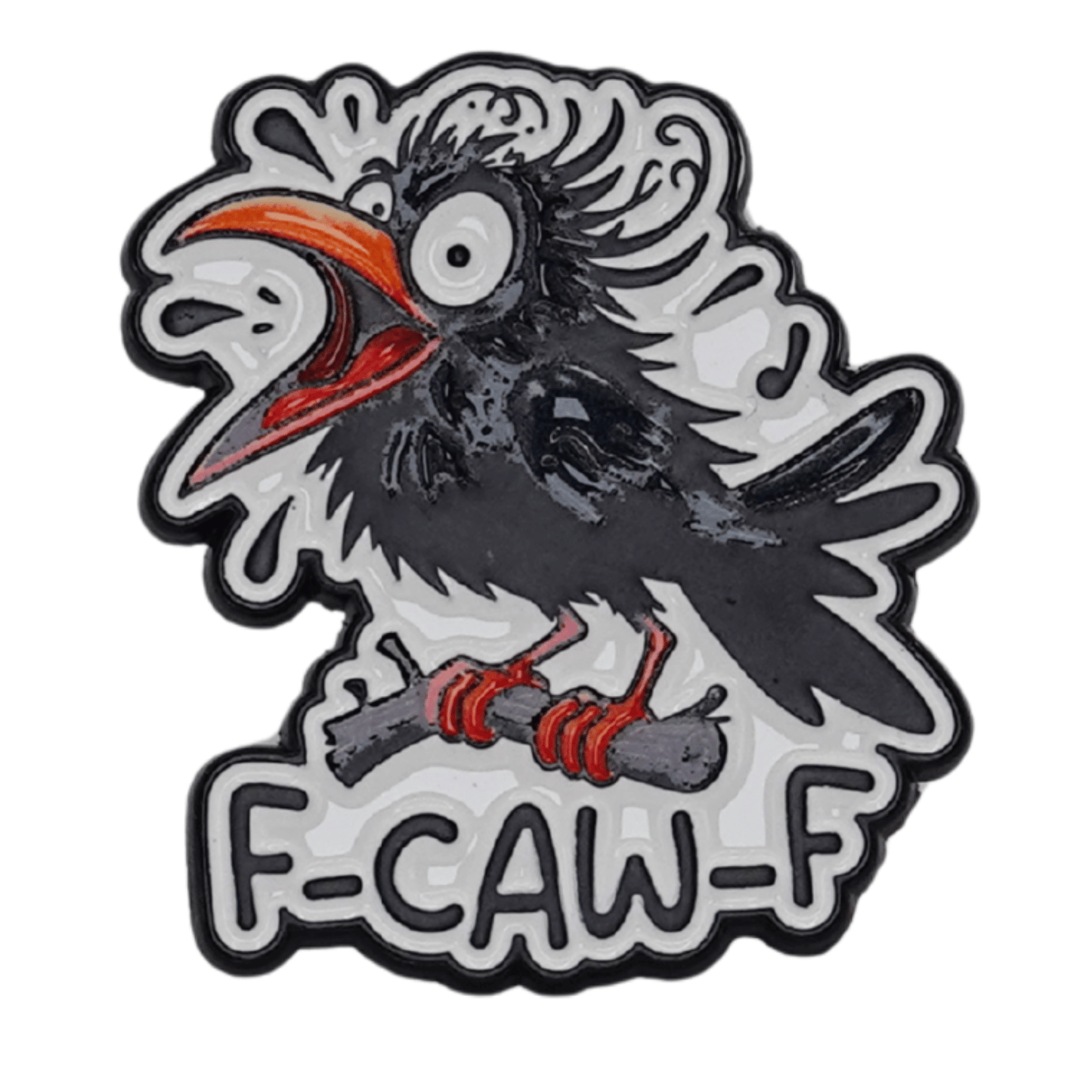 F-Caw-F Enamel Pin