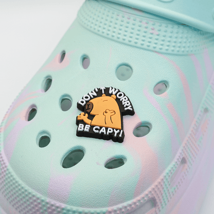 Don't Worry Be Capy! Croc Charm