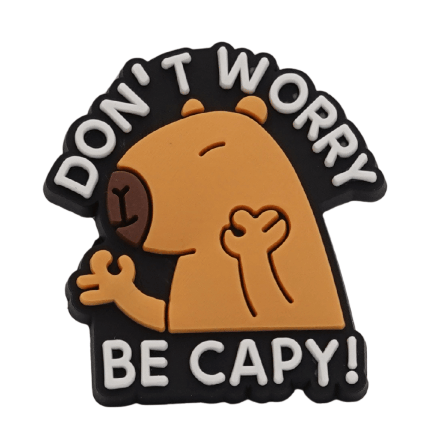 Don't Worry Be Capy! Croc Charm