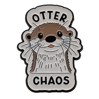 "Otter Chaos" Enamel Pin