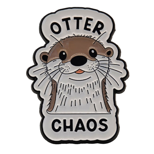 "Otter Chaos" Enamel Pin