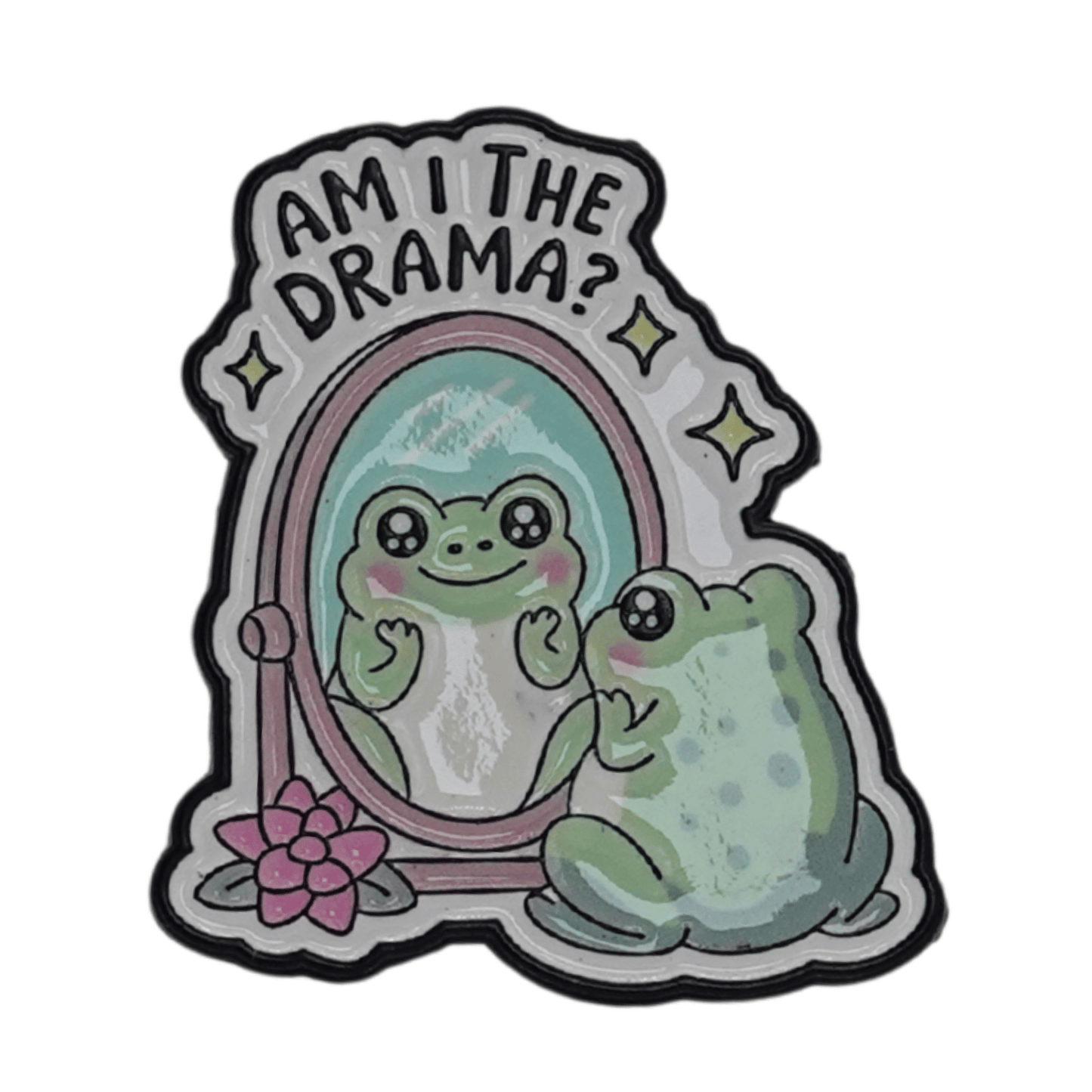 Am I The Drama Enamel Pin