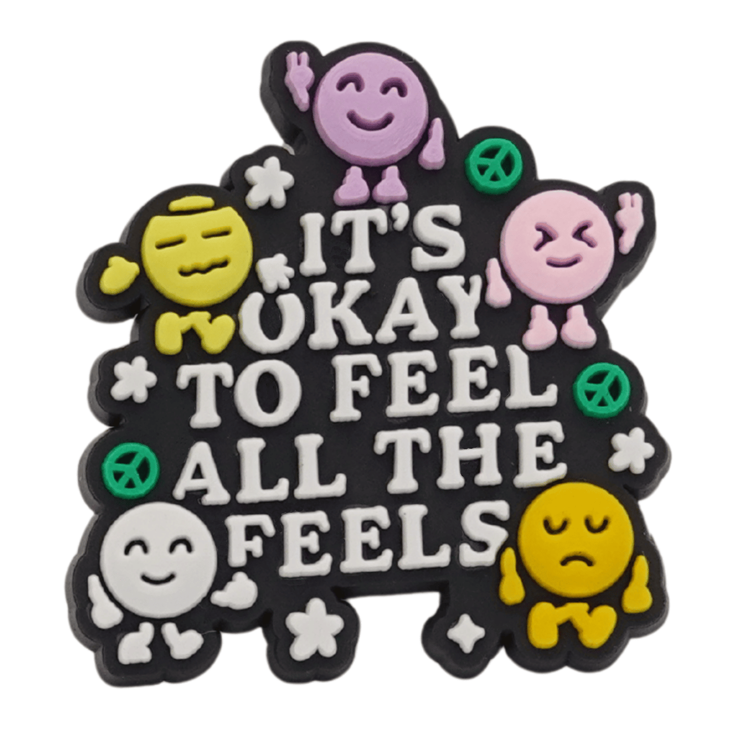It's Okay To Feel All The Feels Croc Charm