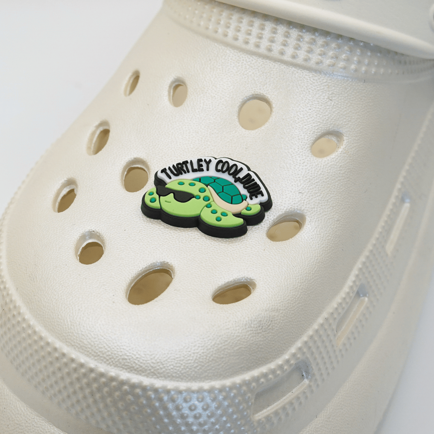 Turtley Cool Dude Croc Charm