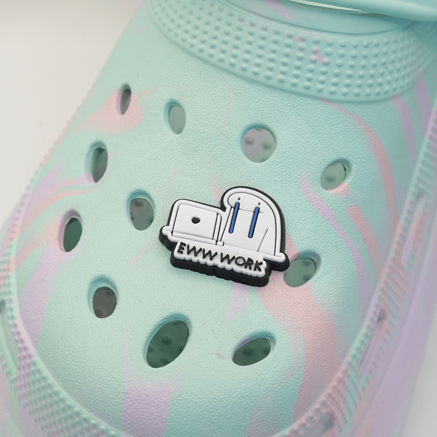 Eww Work Croc Charm