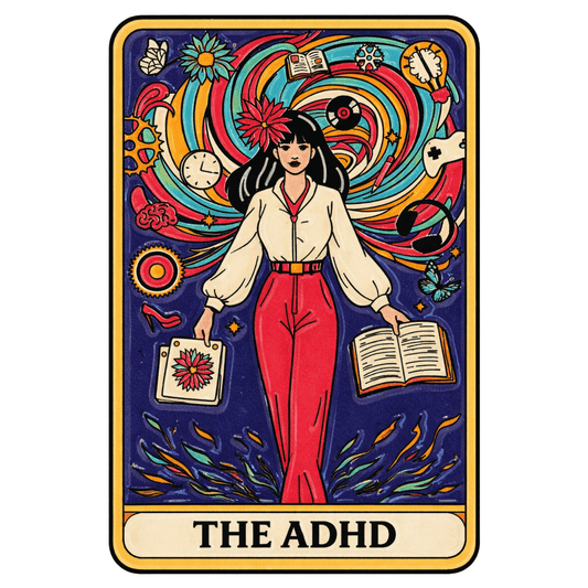 The ADHD Tarrot Card Sticker