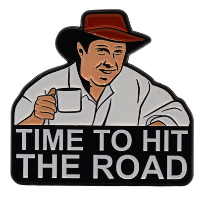 Russell Coight "Time To Hit The Road" Enamel Pin
