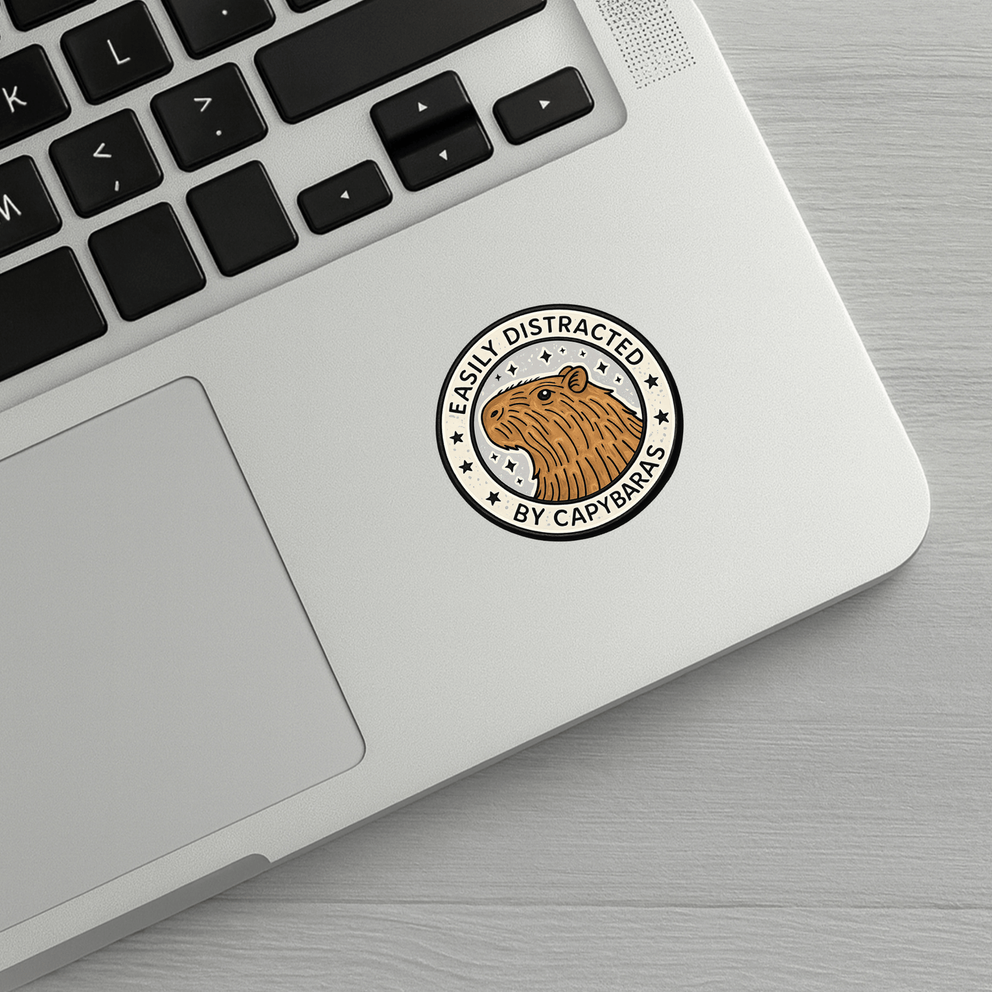 Easily Distracted By Capybaras Sticker