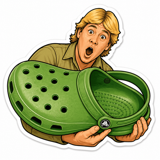 Steve Irwin Croc Sticker