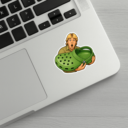 Steve Irwin Croc Sticker