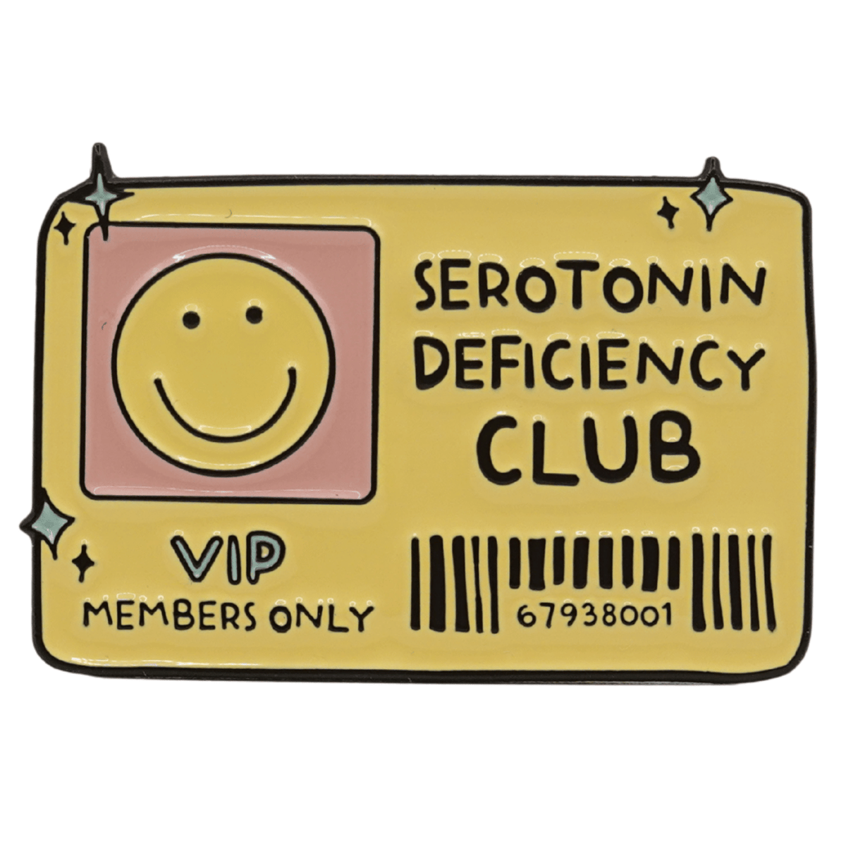 Serotonin Deficiency Club Enamel Pin