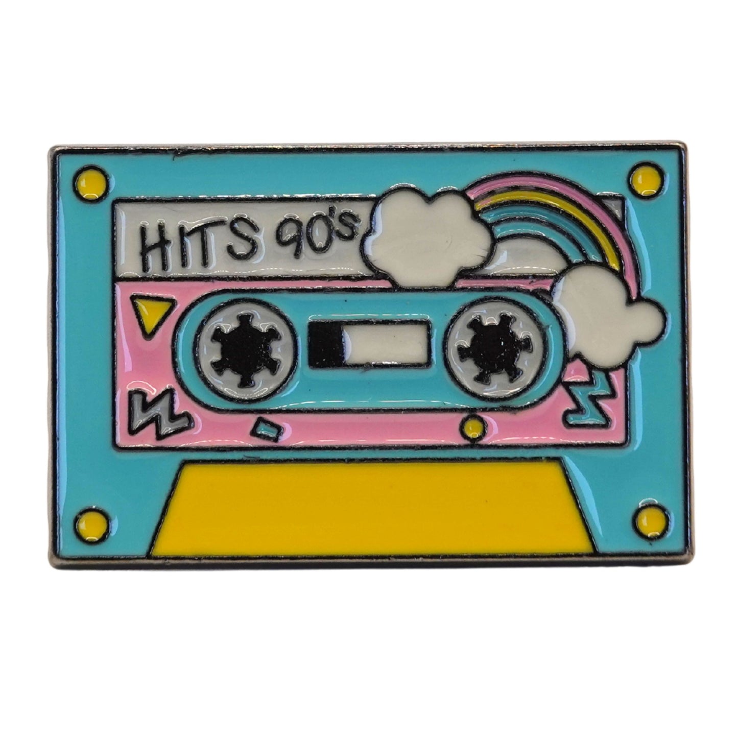 "90's Hits Cassette Tape" Enamel Pin