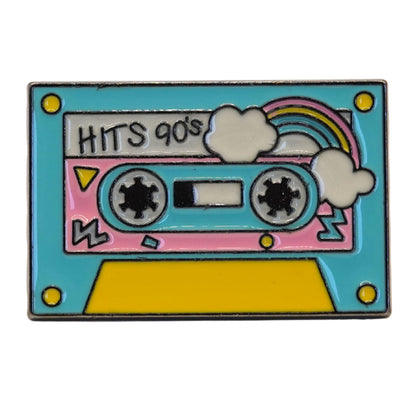 "90's Hits Cassette Tape" Enamel Pin