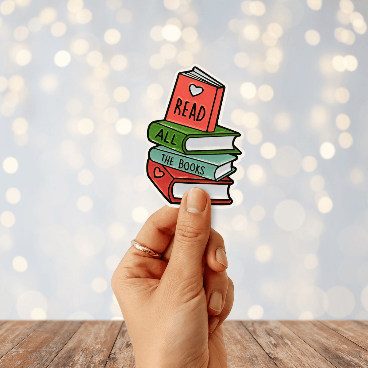 Read All The Books Sticker