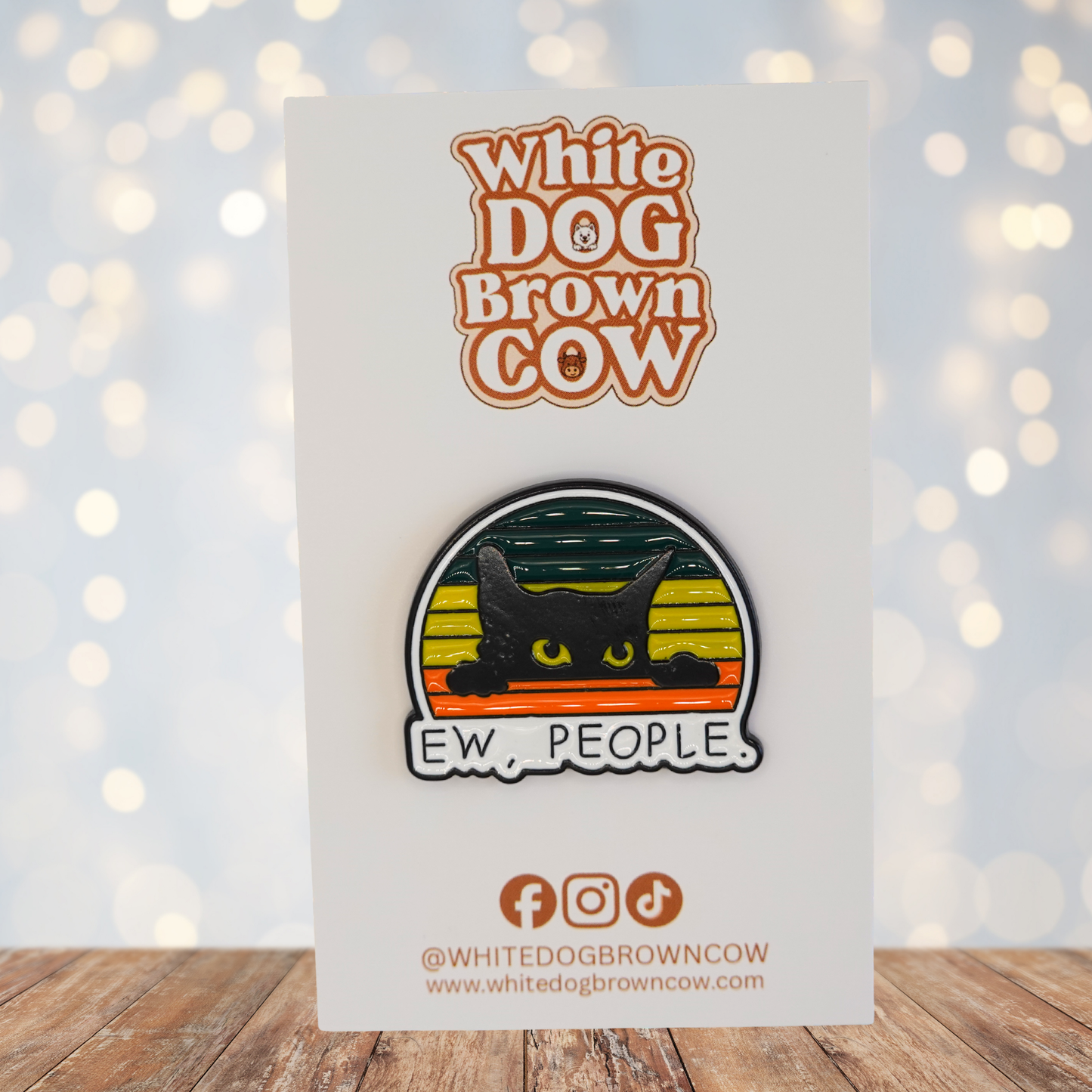 "Ew, People" Enamel Pin