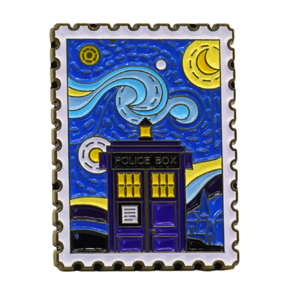 Dr Who "Vincent" Enamel Pin