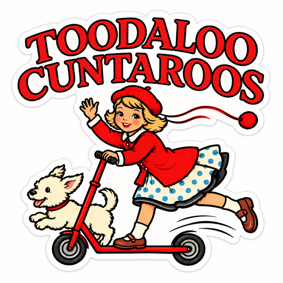 Toodaloo Cuntaroos Sticker