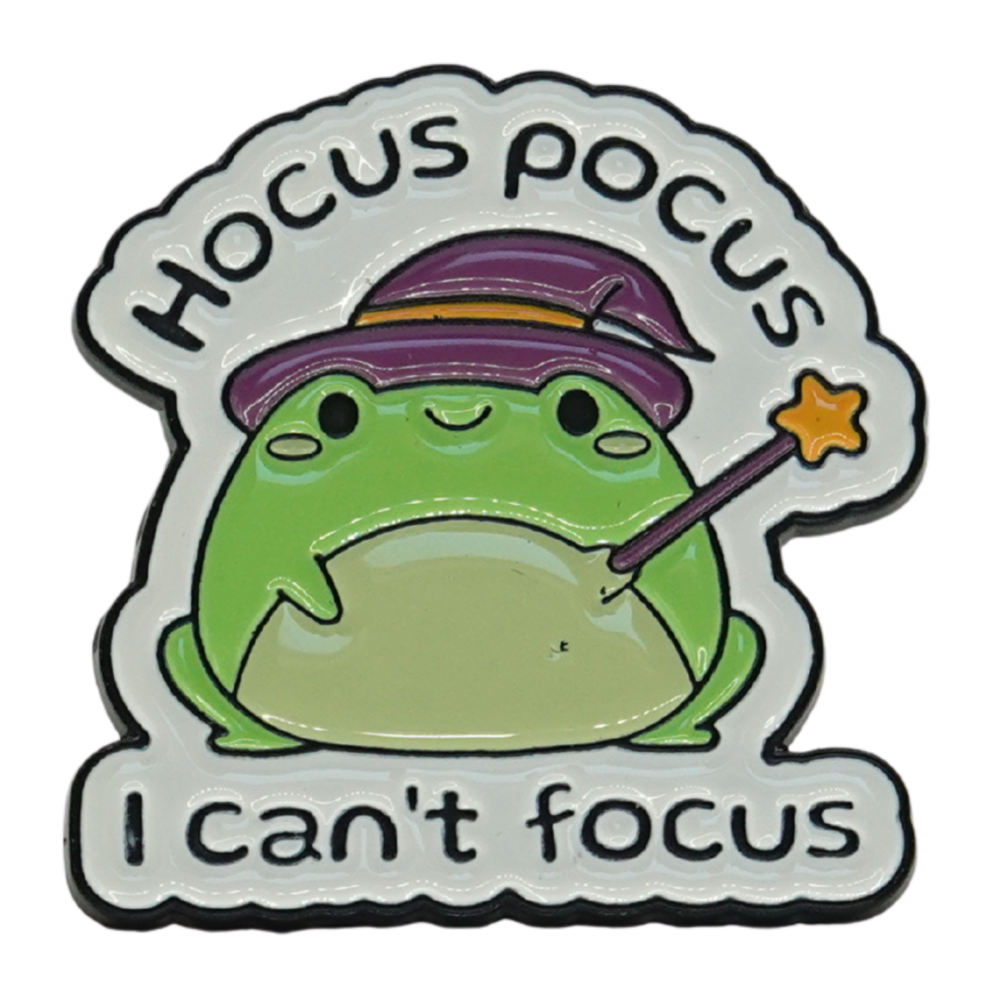 Hocus Pocus I Can't Focus Enamel Pin