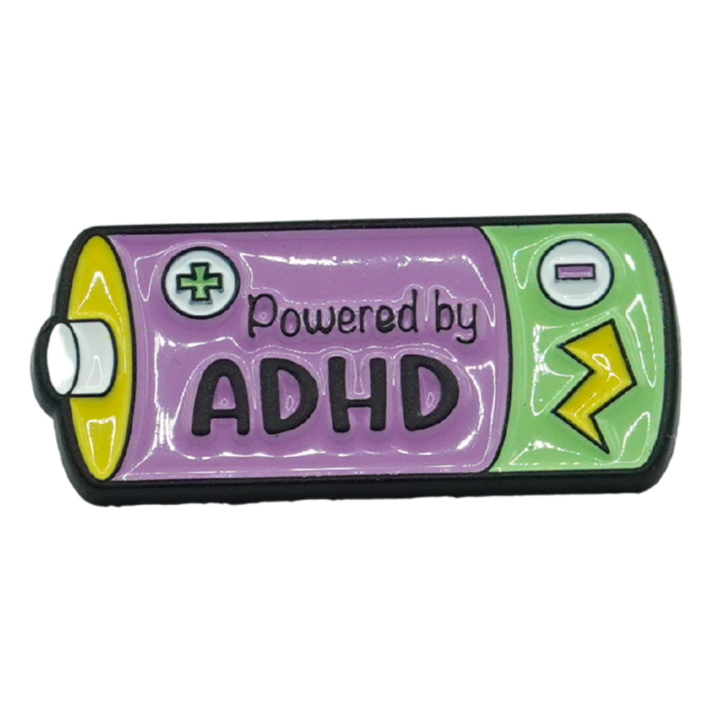 Powered By ADHD Enamel Pin