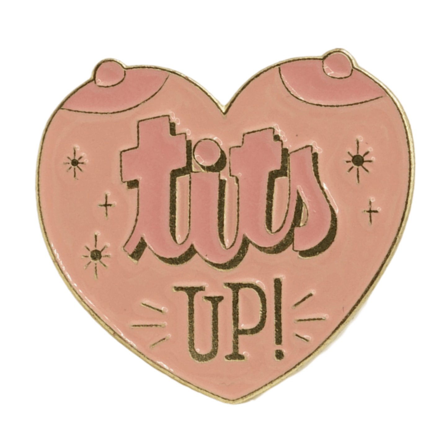 Tits Up Metal Pin