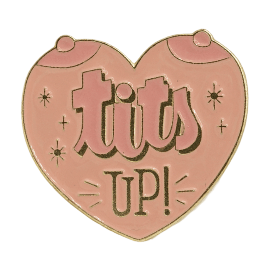 Tits Up Metal Pin