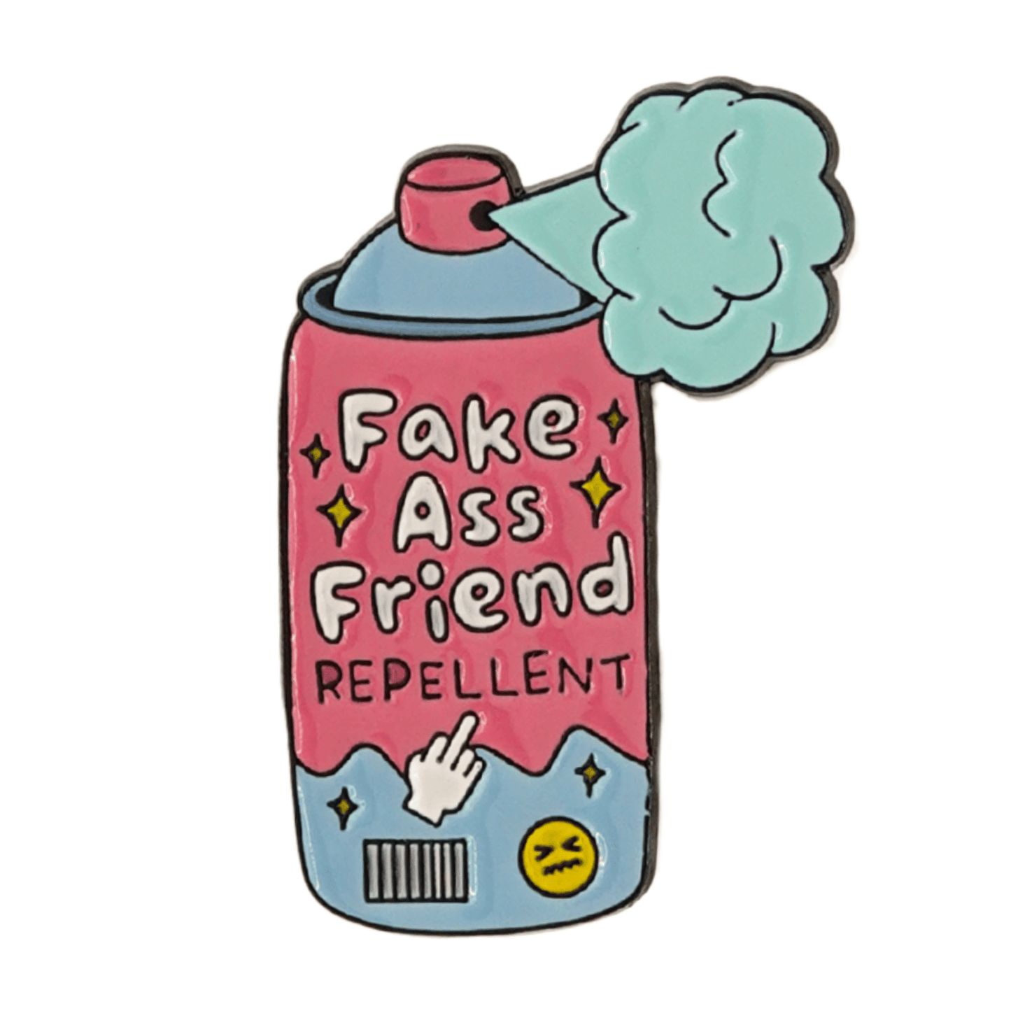 Fake Ass Friend Repellent Enamel Pin
