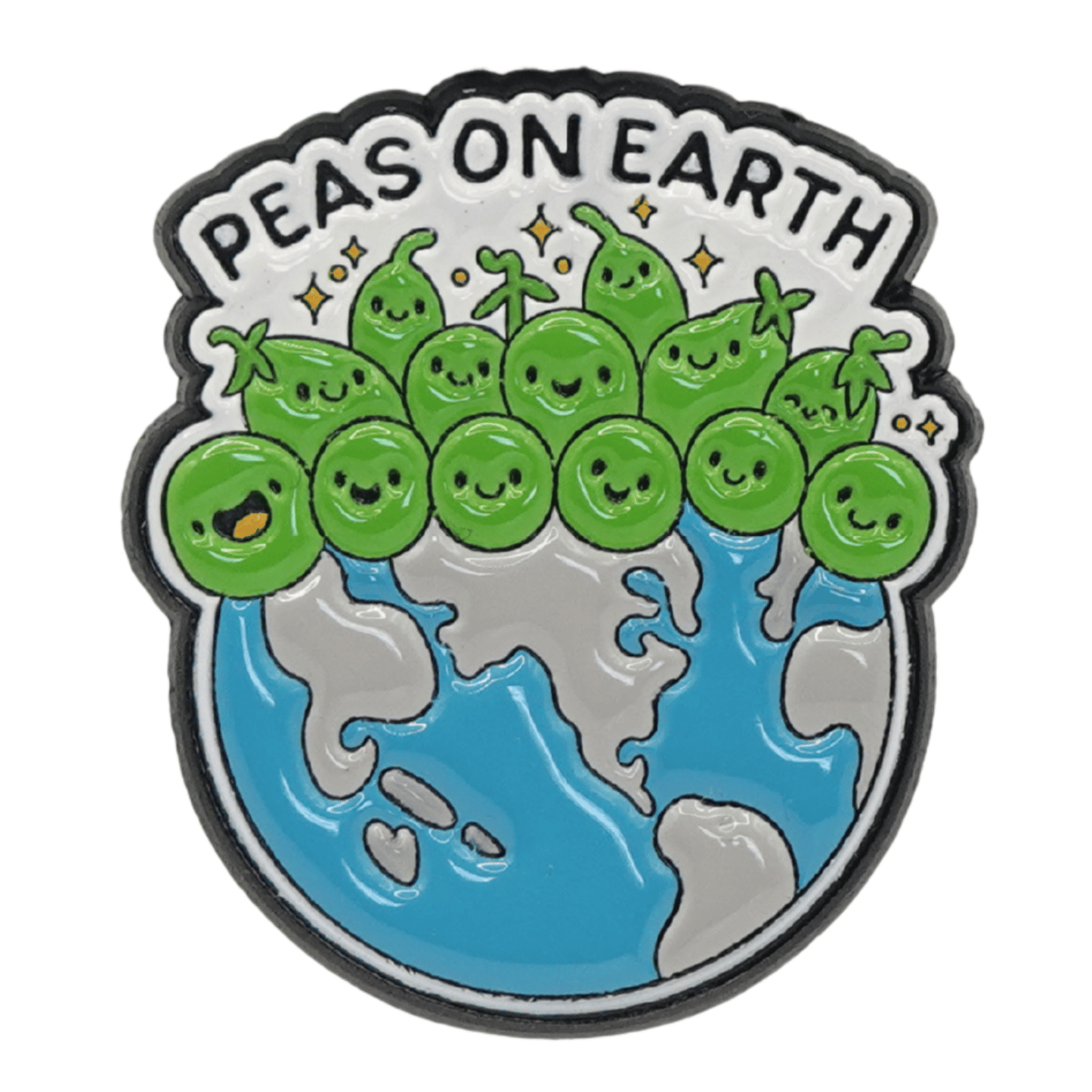 Peas On Earth Enamel Pin