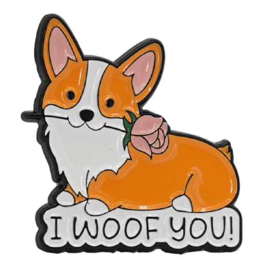 I Woof You Enamel Pin