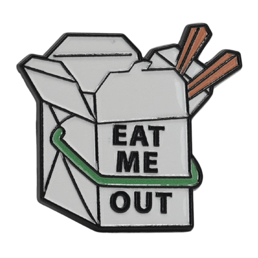 Eat Me Out Enamel Pin