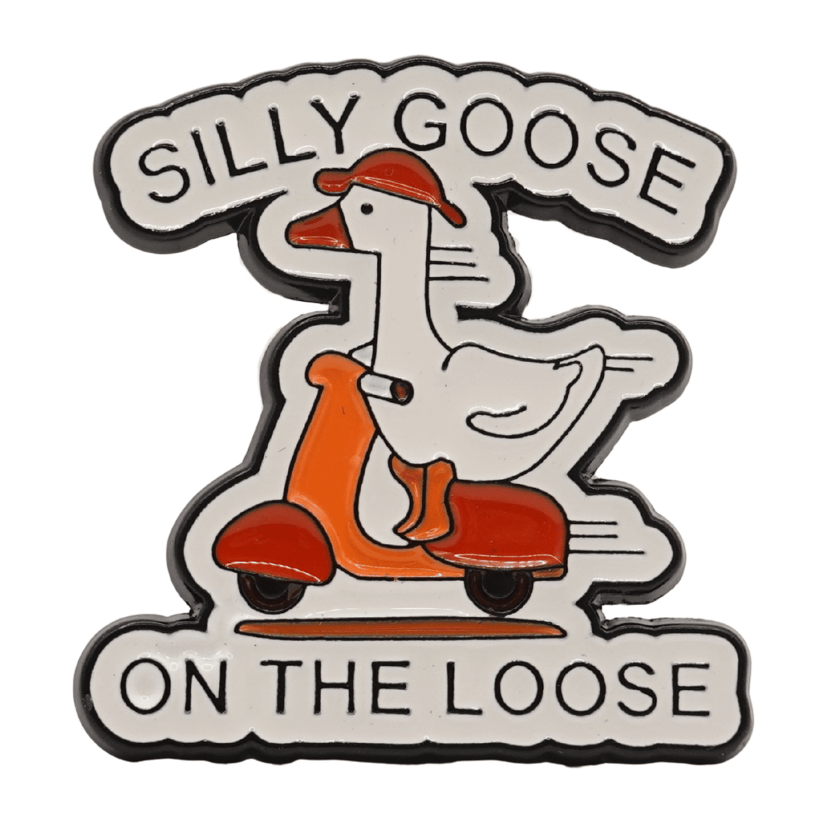 Silly Goose On The Loose Enamel Pin